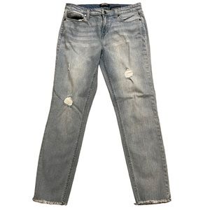 Buffalo David Bitton Jess Rip and Repair Mid Rise Skinny Jeans.  Size 8